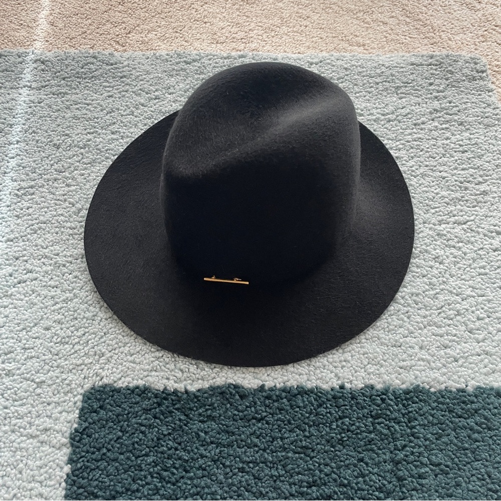 NWT Janessa Leoné Lane Pin Fedora Wool Hat size S